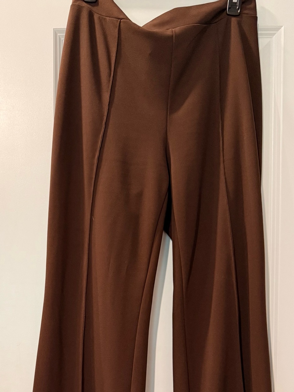 Fashion Nova Brown High-Waist Trousers